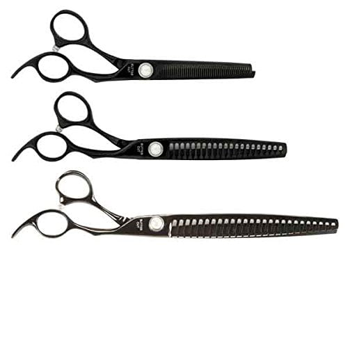 MPP Professional Grooming Shears Black Pearl Thinning Blending Scissors Choose Size (8.5" - 25 Tooth)