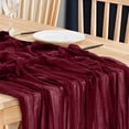 thumbnail image 4 of Dvruxg Cheesecloth Table Runner Rustic Table Runner Long Gauze Table Runner for Wedding Birthday Party Table Decoration, 4 of 5