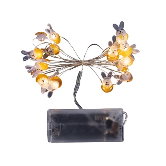 Cheapark Easter bunny string lights holiday decor for indoor outdoor garden display 60in 10 lights