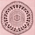 thumbnail image 1 of Ahgly Company Tapis d'Intérieur Lavable en Machine Carré Rouge Indien, 6 Pieds Carré, 1 of 7