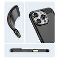 thumbnail image 2 of PANDACO Black Brushed Metal Case for iPhone 16 Pro, 2 of 2