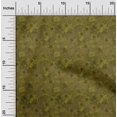thumbnail image 2 of oneOone Tissu Jersey Viscose Vert Olive Foncé Abstrait Floral Matériel de Robe Tissu Imprimé au Mètre 60 Pouces de Large, 2 of 5