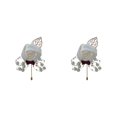 thumbnail image 4 of Youkk Cloth Chic And Stylish Brooch Pin Fashion Statement With Exquisite Piece Modern Minimalist Corsage Milky white 2Set, 4 of 6