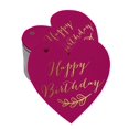 thumbnail image 1 of Inkdotpot Real Gold Foil Happy Birthday Tags Favor Hang Paper Tags 100 Pieces, 1 of 6