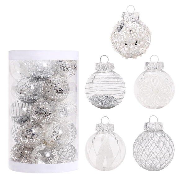 Deals of The Days! TopLLC Christmas Tree Decorations 25pcs Christmas Tree Ornament Pendant Party Supplies Tree Hanging Plastic Ball Nightmare Before Christmas