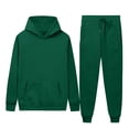 thumbnail image 1 of Weiqiqre Sweat Suits for Men Solid Color Loose Fit Basic Pullover Hoodies Sweatshirt Sport Jogging Suits, 1 of 7