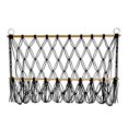 thumbnail image 4 of Abbracc Wall Hanging Net Plush Toy Net Handwoven Boho Macrame Stuffed Animal Hammock Black, 4 of 9