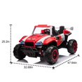 thumbnail image 2 of LISUEYNE 24V Two-Seater Kids Ride-On Electric Police Car with Parental Control, Four-Wheel Suspension, Megaphone, Power Display, Bluetooth, MP3, USB/TF, Music, LED Lights for Kids, Black, 2 of 6