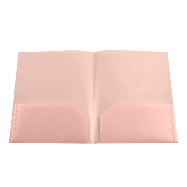 Dossier en Plastique D avec Pochettes, Dossier Robuste Format Lettre, Rangement de Documents pour Fournitures de Bureau et Scolaires 11,4 X 9,3 Pouces 0,1 Livre