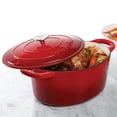 thumbnail image 5 of Crock-Pot Artisan 7 Qt Enameled Cast Iron Dutch Oven W/Lid, Scarlet Red, Oval, 5 of 5