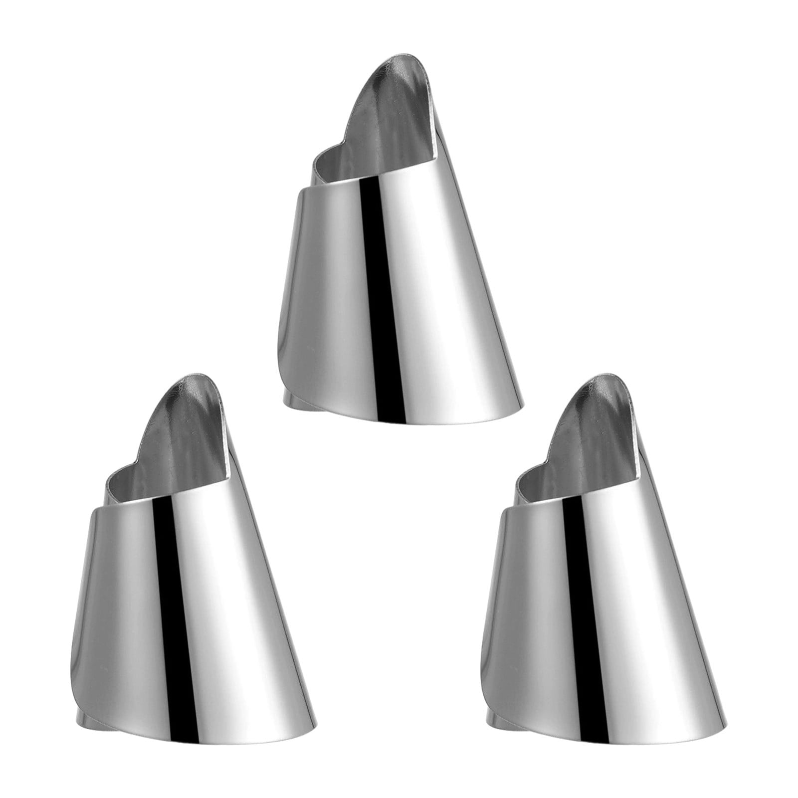 Cots pour Doigts 3 Pcs en Acier Inoxydable pour Cuisine, protection des Ongles