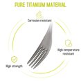 thumbnail image 2 of Lightweight Titanium Fork for Home Outdoor Camping Hiking Picnic, 2 of 8
