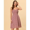 thumbnail image 2 of INSPIRE CHIC Women's Floral Twist Front Adjustable Strap Dress, 2 of 5
