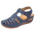 thumbnail image 1 of Qertyioot Leather Soft Closed Toe Vintage Anti-Slip High-quality, 1 of 2