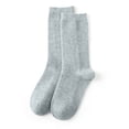 thumbnail image 2 of Women's Casual Home Solid Color Mid-Calf Socks, Warm Wool, Polyester, One Size Fits Shoe Sizes 35-42, 2 of 4