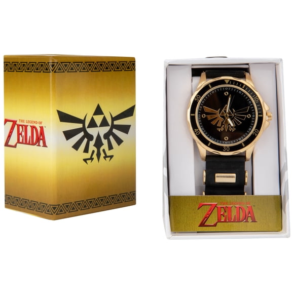 Zelda Montre Triforce avec Bracelet en Caoutchouc