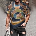 thumbnail image 1 of EGNMCR T-Shirts à Manches Courtes pour Hommes Été Décontracté Col Rond T-shirt, Mode de Rue pour Hommes Décontracté Design Intéressant Imprimé Col Rond Manches Courtes,, 1 of 9