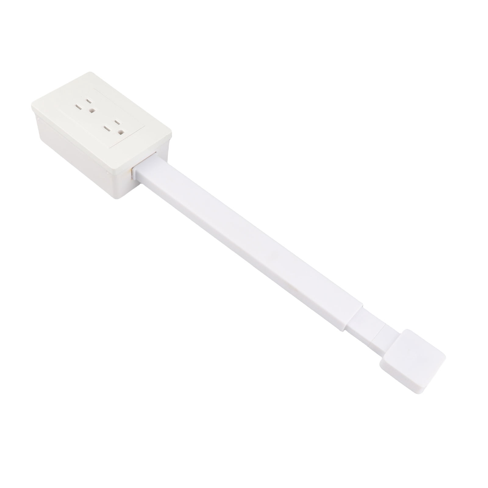 Rotating Plug Adapter, Power Socket Expander, 3 Prong Electrical Outlets Power Strip, 22 to 34 Inch Extension with 180 Degree Rotating Base