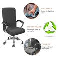 thumbnail image 3 of Computer Office Chair Covers  Desk seat Cover Elastic Fabric Stretch Thick Comfortable Padded Removable Rotating Chair Slipcovers for Office Computer Chair (No Chairs), 3 of 6