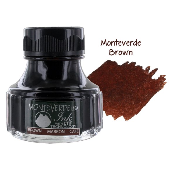 Monteverde USA Ink with ITF Technology, 90 ml Scotch Brown (G308BN)