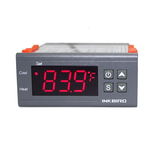 Inkbird Thermostat de Contrôle de Température ITC1000 Interrupteur de Température Numérique à Double Étage?? Affichage Chauffage Refroidissement Relais Capteur NTC Imprimante 3D Congélateur Réfrigérateur Éclosion 110 Volts