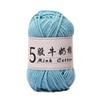 thumbnail image 2 of 5 Strands Milk Cotton Crochet Yarn for Baby Sweaters, Dolls & DIY Crafts - Soft 1mm Thread for Knitting Beginners, 2 of 6