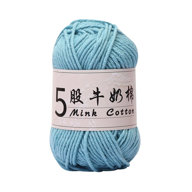 fheaev 5 Strands Milk Cotton Doll Crochet Diy Knitting Thread Baby Sweater Wool Ball
