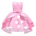thumbnail image 1 of Liquidation d'Économies d'Hiver! PEZHADA Robe d'Hiver pour Fillette pour Tout-Petit, Style Explosion Vêtements pour Enfants Robe pour Fille à Pois Rétro Robe de Princesse pour Enfants Robe de Performance de Noël Rose 9-10 Ans, 1 of 6