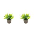 thumbnail image 2 of Decodeary Green Eco-friendly Artificial Money Tree In Pot Long-lasting Durability Realistic Appearance yellow babysbreath 2Set, 2 of 6
