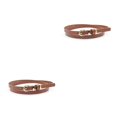 thumbnail image 3 of serony Comfortable Women Belt Elegant Fashion Good Gift Choice Various Color And Size Wide Applications Luxury Designer Brown 2Set, 3 of 6