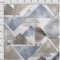 thumbnail image 4 of oneOone Rayon Dusty Gray Fabric Geometrical Craft Projects Decor Fabric Printed By The Yard 56 Inch Wide, 4 of 4