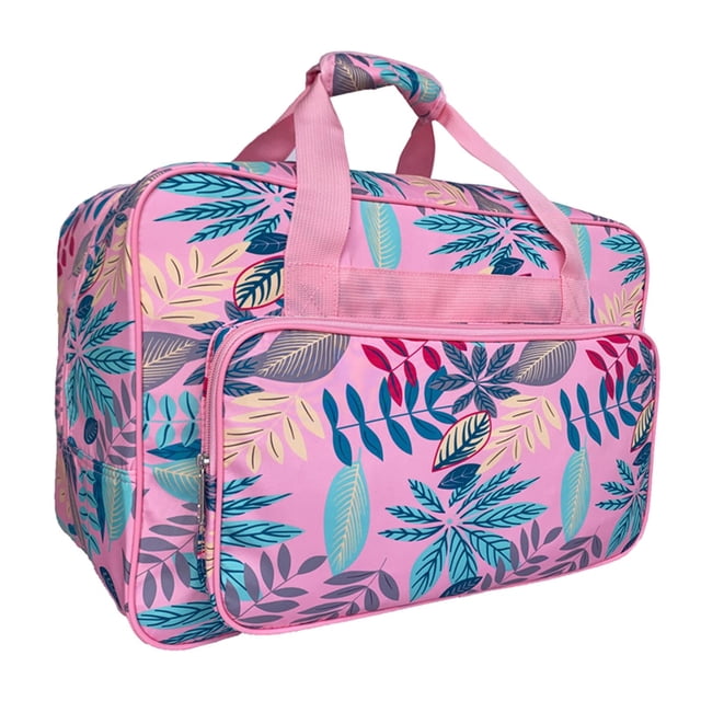 Nylon Sewing Machine Handbag Tote Organizer Carrying Case Universal Pink
