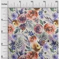 thumbnail image 2 of oneOone Polyester Spandex Orange Fabric Florals Craft Projects Decor Fabric Printed By The Yard 56 Inch Wide-VF, 2 of 4