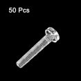 thumbnail image 3 of Unique Bargains M3x16mm Plastic Phillips Bolts PC Pan Head Machine Screws Transparent 50 Pack, 3 of 5