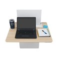 thumbnail image 1 of Ergotron WorkFit Elevate Assis-Debout - Bureau Mural Assis/debout - Rectangulaire - Érable mendota - base snow white, 1 of 8