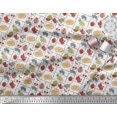 thumbnail image 2 of Soimoi Polyester Crepe Fabric Mix Fruits Printed Fabric 1 Yard 52 Inch Wide, 2 of 3