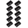thumbnail image 1 of Miangastore Hanger Pipe Holder Square Shape 10Pcs 1.6x0.9x0.4In, 1 of 8