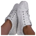 thumbnail image 3 of Kcodviy Chaussures Décontractées pour Femmes à Paillettes, Bout Rond, Style Affaires, Larges, à Lacets, Confortables, Plates, Chaussures Décontractées pour Femmes, Taille 8, Chaussures Décontractées Larges, 3 of 6