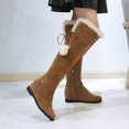 thumbnail image 4 of Bottes d'Automne Femmes Isolation Épaissie Talons Inclinés Longs Bottes de Chevalier Chaussures Filles en Liquidation, 4 of 6