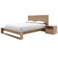 thumbnail image 5 of Audrey 4 Piece Bedroom Set with Headboard, Slatted Bedframe, 2 Nightstands, 5 of 5