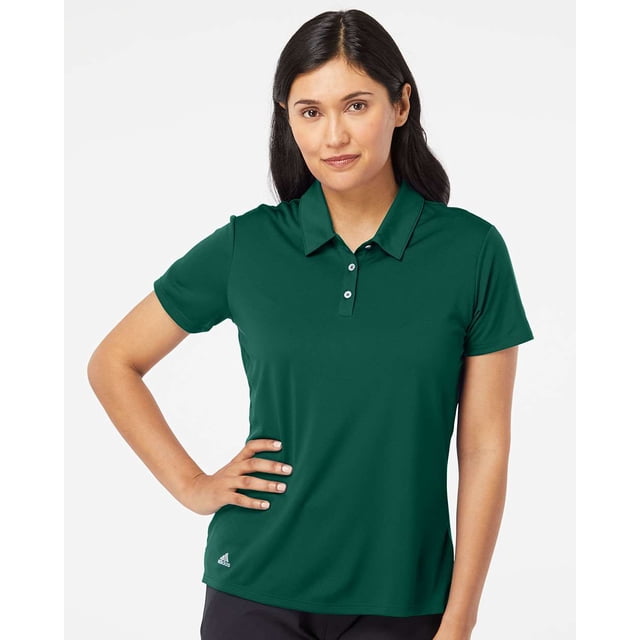Adidas Womens Performance Polo, L, Collegiate Green
