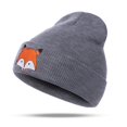 thumbnail image 1 of Tuque Tricotée pour Bébé en Coton Doux Renard Bonnet Extensible Bonnet Chaud pour Nourrisson, 1 of 3