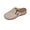 White, variant on Clogs for Women Mules Slide Closed Toe Clog Buckle Decor Hollow out Breathable Comfortable Wedge Mule White