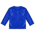 thumbnail image 4 of MIASHUI T-Shirt à Paillettes pour Garçons et Filles, Col Rond, Manches Longues, pour Carnaval, Bleu, 3-4 Ans, 4 of 6