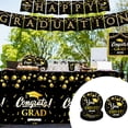 thumbnail image 1 of 2024 Graduation Season Banner Flag with Emblem Large Polyester Cloth Wall Hanging Decor for Ceremony Party (150x90cm), 1 of 6