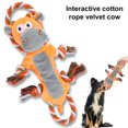 thumbnail image 3 of CBFFDC Soft Fabric Dog Toy Cute Cow Design Interactive Plush Dog Toy with Sounding Rope Cleaning Bite Resistant Soft Fabric Dog Toy, 3 of 6