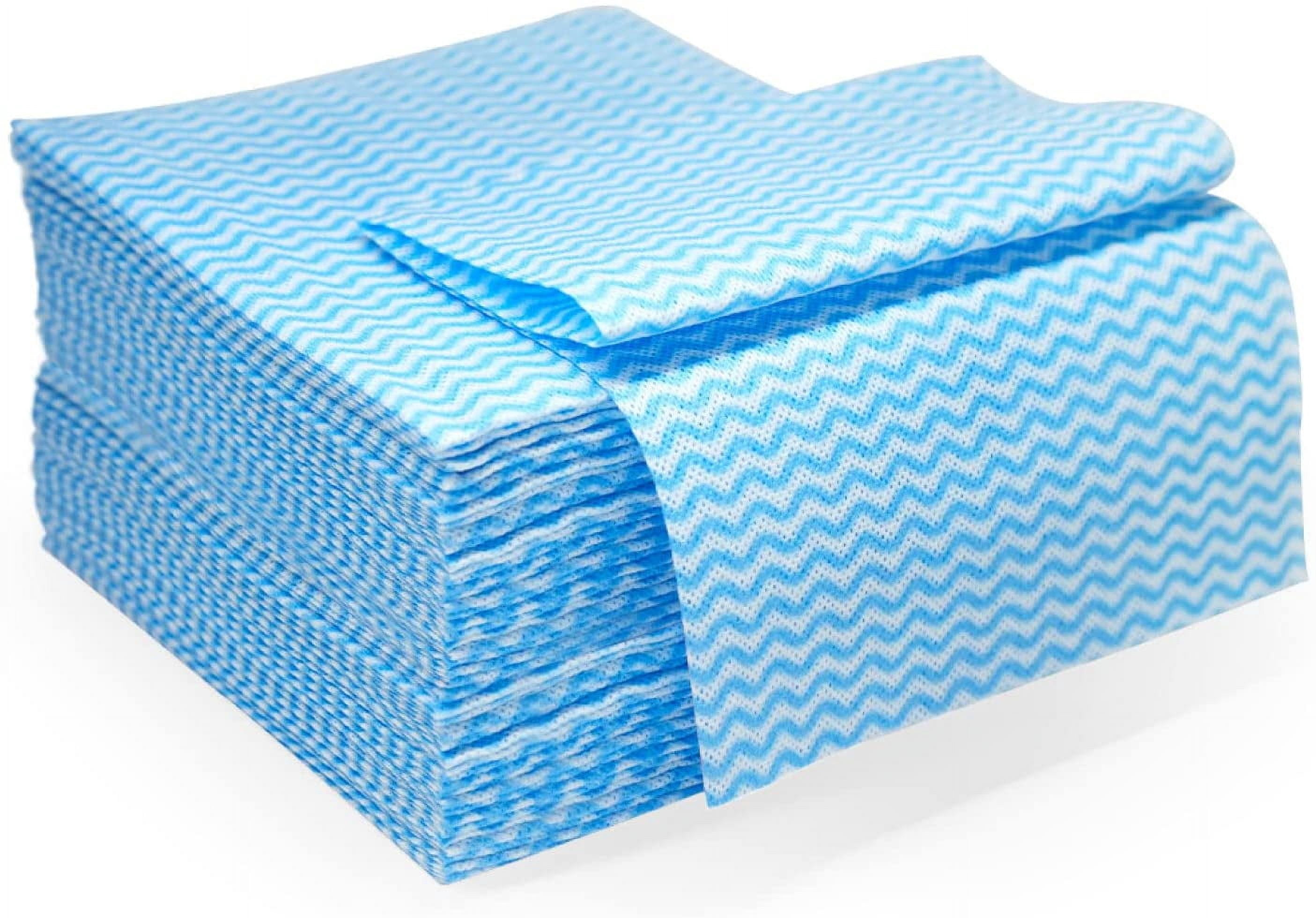 PinesC Reusable Cleaning Cloths Dish Paper Towels, Domestic Cleaning Towels, Multipurpose Quick-Dry Rag Dish Cloths Heavy Dutyfor Kitchen 25 Count 14.2"X15.7", Blue Blue-25