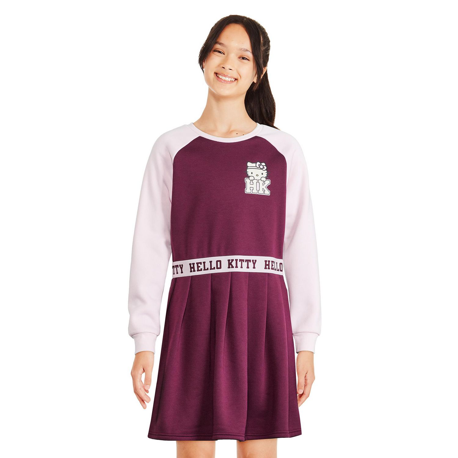Robe à manches longues Hello Kitty pour filles
