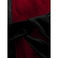 thumbnail image 4 of Innerwin Bath Robes Hoodie Men's Wrap Robe Winter Long Sleeve Soft Dressing Gown Red Black M, 4 of 5