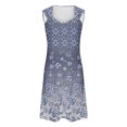 thumbnail image 4 of Penkiiy Robes pour Femmes 2024 Imprimé Marbre Col Rond Décontracté Sans Manches Robe à Bretelles Robe d'Été Babycon Sortie Décontractée Robes de Fête S Gris, 4 of 5